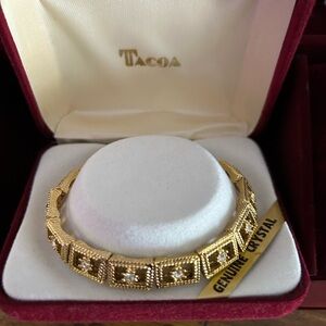 Tacoa vintage gold-tone slide bracelet
